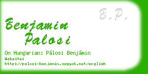 benjamin palosi business card